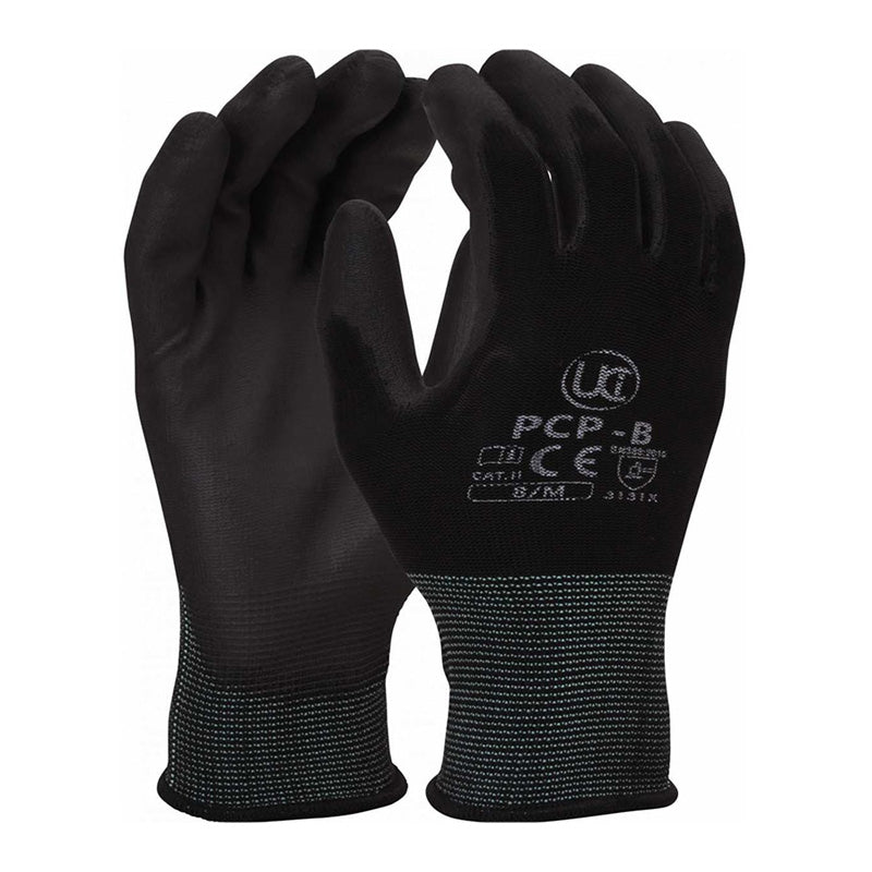 GPU10 BLACK PU GLOVES EXTRA LARGE 10